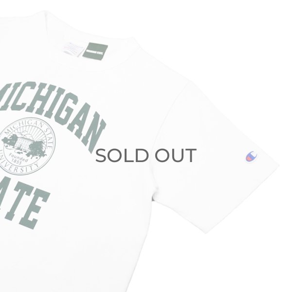 画像5: Champion（チャンピオン）T1011 US Print T-Shirt（ティーテンイレブンUSプリントTシャツ）"MICHIGAN STATE・Made in USA" / White（ホワイト）※Sサイズのみ (5)