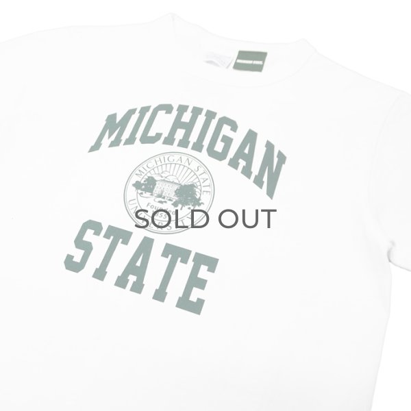 画像4: Champion（チャンピオン）T1011 US Print T-Shirt（ティーテンイレブンUSプリントTシャツ）"MICHIGAN STATE・Made in USA" / White（ホワイト）※Sサイズのみ (4)