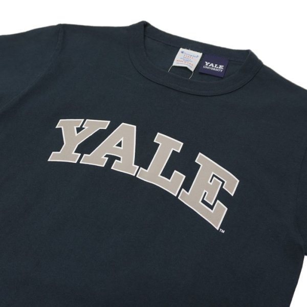 画像7: Champion（チャンピオン）T1011 US Print T-Shirt（ティーテンイレブンUSプリントTシャツ）"YALE・Made in USA" / White×Navy（ホワイト×ネイビー）・Navy×White（ネイビー×ホワイト） (7)