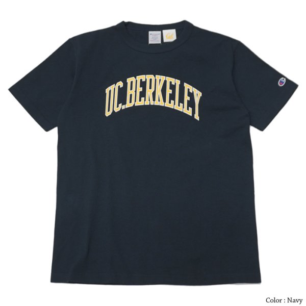 画像4: Champion（チャンピオン）T1011 US Print T-Shirt（ティーテンイレブンUSプリントTシャツ）"UC.BERKELEY・Made in USA" / White×Navy（ホワイト×ネイビー）・Navy（ネイビー）※Sサイズのみ (4)
