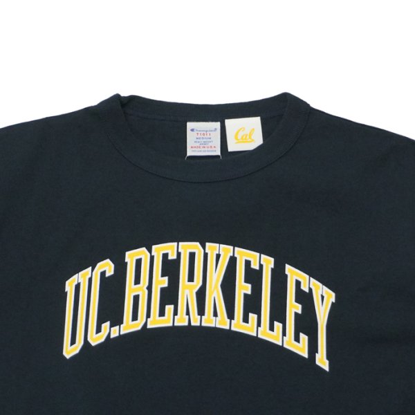画像6: Champion（チャンピオン）T1011 US Print T-Shirt（ティーテンイレブンUSプリントTシャツ）"UC.BERKELEY・Made in USA" / White×Navy（ホワイト×ネイビー）・Navy（ネイビー）※Sサイズのみ (6)