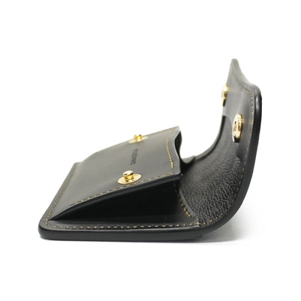 画像5: WILD SWANS(ワイルドスワンズ)TONGUE(タング)マルチコインケース/グリーン"クロコダイル"×ブラック"イングリッシュブライドル" (5)