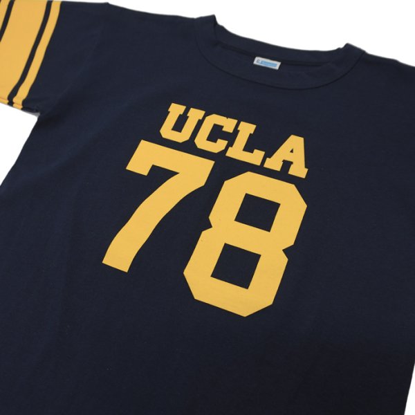 画像4: Champion(チャンピオン)WIN 1/4 Sleeve Football T-Shirt(ウィン1/4スリーブフットボールTシャツ)"UCLA・TRUE TO ARCHIVES" / Navy(ネイビー) (4)