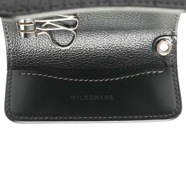 画像8: WILD SWANS(ワイルドスワンズ)CLIPPERIII(クリッパー3)キーケース"クロコダイル"/Black(ブラック) (8)