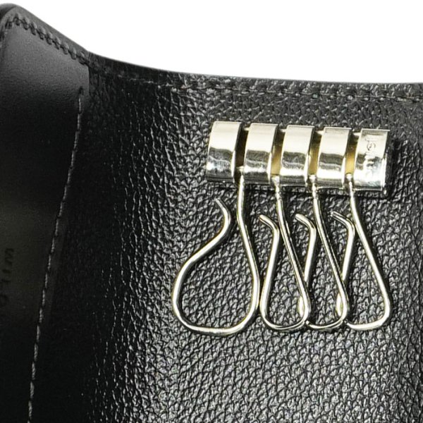 画像7: WILD SWANS(ワイルドスワンズ)CLIPPERIII(クリッパー3)キーケース"クロコダイル"/Black(ブラック) (7)