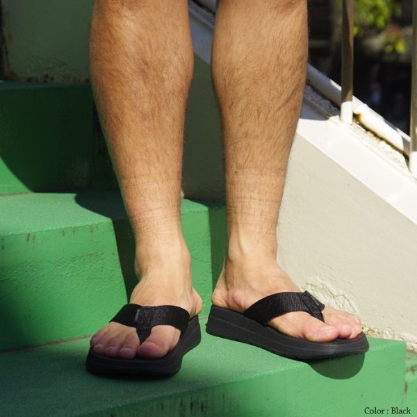 画像9: MALIBU SANDALS(マリブサンダルズ)SURFRIDER(サーフライダー)"POLYESTER" / Black×Black(ブラック×ブラック) (9)