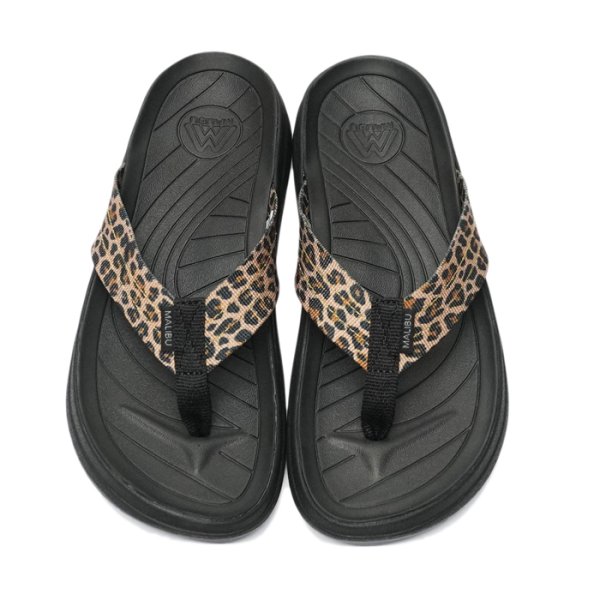 画像4: MALIBU SANDALS(マリブサンダルズ)SURFRIDER(サーフライダー)"POLYESTER" / Leopard×Black(レオパード×ブラック) (4)