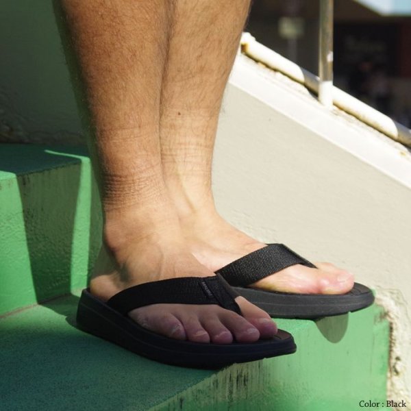画像10: MALIBU SANDALS(マリブサンダルズ)SURFRIDER(サーフライダー)"POLYESTER" / Black×Black(ブラック×ブラック) (10)
