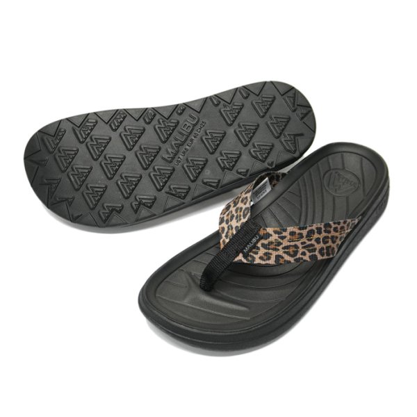 画像3: MALIBU SANDALS(マリブサンダルズ)SURFRIDER(サーフライダー)"POLYESTER" / Leopard×Black(レオパード×ブラック) (3)
