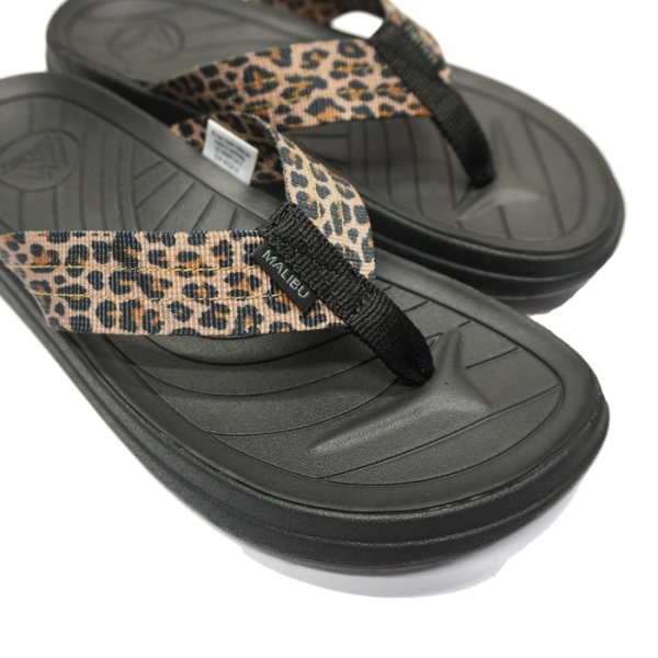 画像6: MALIBU SANDALS(マリブサンダルズ)SURFRIDER(サーフライダー)"POLYESTER" / Leopard×Black(レオパード×ブラック) (6)