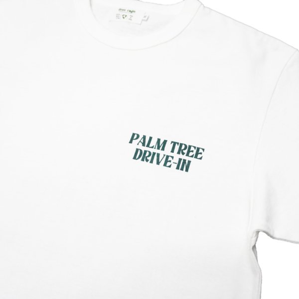 画像6: free rage（フリーレイジ）リサイクルコットンプリントTee "PALM TREE DRIVE-IN"/ White（ホワイト）・Brown（ブラウン） (6)