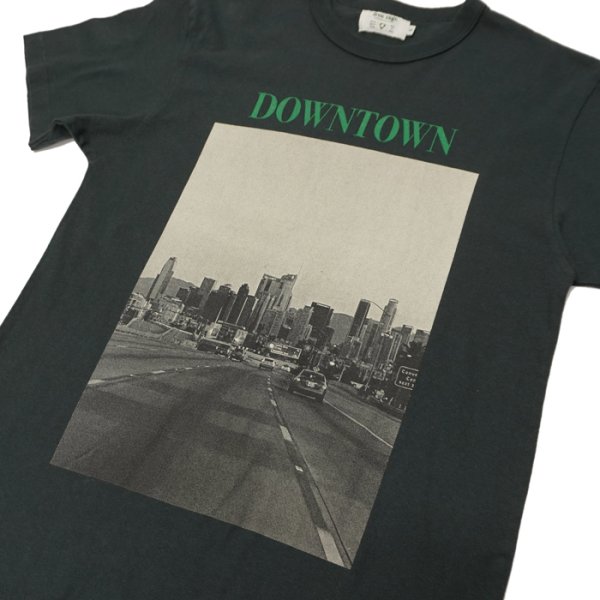 画像7: free rage（フリーレイジ）リサイクルコットンプリントTee "DOWN TOWN"/ White（ホワイト）・Sumi（スミクロ） (7)