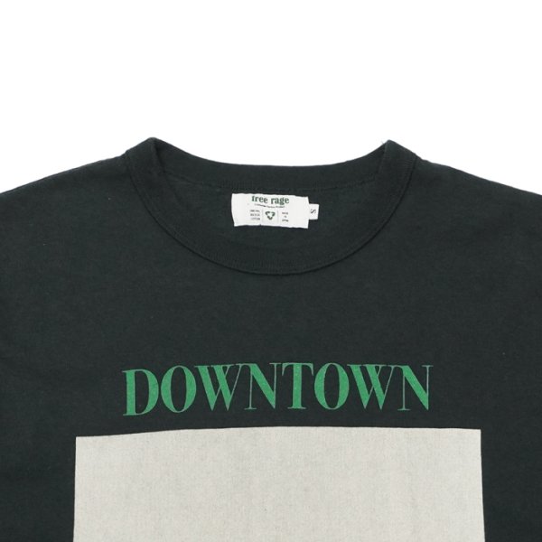 画像6: free rage（フリーレイジ）リサイクルコットンプリントTee "DOWN TOWN"/ White（ホワイト）・Sumi（スミクロ） (6)