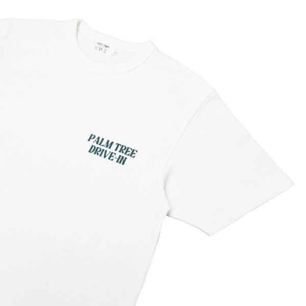画像8: free rage（フリーレイジ）リサイクルコットンプリントTee "PALM TREE DRIVE-IN"/ White（ホワイト）・Brown（ブラウン） (8)