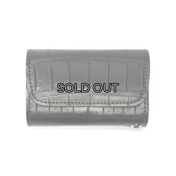 画像1: WILD SWANS(ワイルドスワンズ)DAKAR(ダカール)キーケース"クロコダイル"/Black(ブラック) (1)