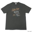 画像4: BARNS OUTFITTERS (バーンズアウトフィッターズ) TSURI-AMI Crew Print T-Shirt (吊り編みクループリントTシャツ)"GOLDEN STATE" / Blue Grey(ブルーグレー)・Black (ブラック) (4)
