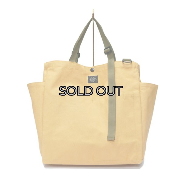 画像1: BAGSINPROGRESS×Post O'Alls（バッグズインプログレス×ポストオーバーオールズ）Carry-all Beach Bag（キャリーオールビーチバッグ）Sunforger Cloth/Suntan（オレンジ系） (1)