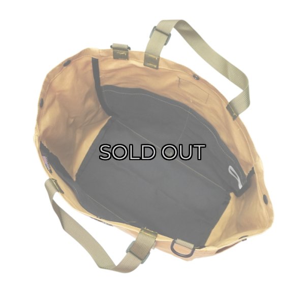 画像8: BAGSINPROGRESS×Post O'Alls（バッグズインプログレス×ポストオーバーオールズ）Carry-all Beach Bag（キャリーオールビーチバッグ）Sunforger Cloth/Suntan（オレンジ系） (8)