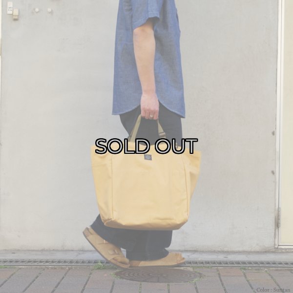 画像12: BAGSINPROGRESS×Post O'Alls（バッグズインプログレス×ポストオーバーオールズ）Carry-all Beach Bag（キャリーオールビーチバッグ）Sunforger Cloth/Suntan（オレンジ系） (12)