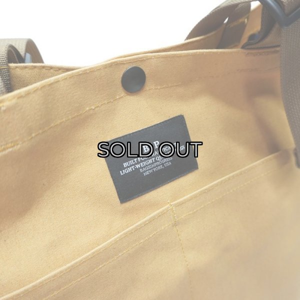 画像7: BAGSINPROGRESS×Post O'Alls（バッグズインプログレス×ポストオーバーオールズ）Carry-all Beach Bag（キャリーオールビーチバッグ）Sunforger Cloth/Suntan（オレンジ系） (7)