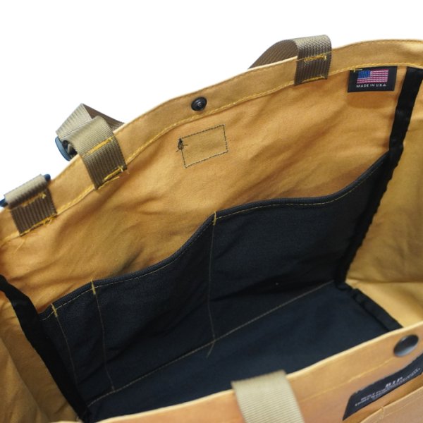 画像10: BAGSINPROGRESS×【PointUp10%11/10迄】Post O'Alls(バッグズインプログレス×ポストオーバーオールズ)Carry-all Beach Bag(キャリーオールビーチバッグ)Sunforger Cloth/Suntan(オレンジ系) (10)