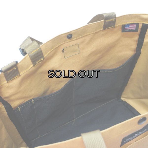 画像10: BAGSINPROGRESS×Post O'Alls（バッグズインプログレス×ポストオーバーオールズ）Carry-all Beach Bag（キャリーオールビーチバッグ）Sunforger Cloth/Suntan（オレンジ系） (10)