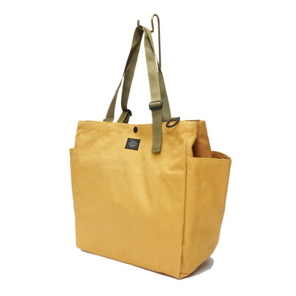 画像3: BAGSINPROGRESS×【PointUp10%11/10迄】Post O'Alls(バッグズインプログレス×ポストオーバーオールズ)Carry-all Beach Bag(キャリーオールビーチバッグ)Sunforger Cloth/Suntan(オレンジ系) (3)