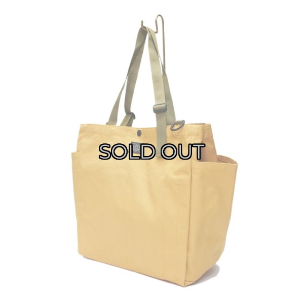 画像3: BAGSINPROGRESS×Post O'Alls（バッグズインプログレス×ポストオーバーオールズ）Carry-all Beach Bag（キャリーオールビーチバッグ）Sunforger Cloth/Suntan（オレンジ系） (3)