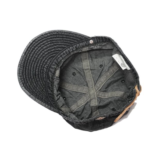 画像8: DECHO(デコー)STANDARD KOME CAP(スタンダードコメキャップ)"WASH" / Indigo(インディゴ)・Black(ブラック) (8)