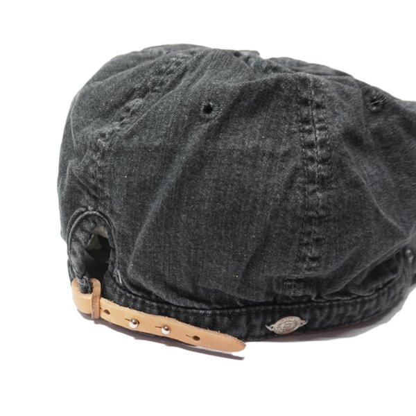 画像6: DECHO(デコー)STANDARD KOME CAP(スタンダードコメキャップ)"WASH" / Indigo(インディゴ)・Black(ブラック) (6)