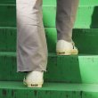 画像6: CONVERSE（コンバース）STAR&BARS（スター&バーズ）US LEATHER/Off White×Blue（オフホワイト×ブルー） (6)