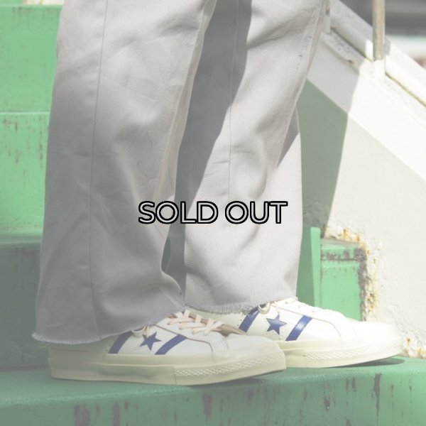 画像5: CONVERSE(コンバース)STAR&BARS(スター&バーズ)"US LEATHER" / Off White×Blue(オフホワイト×ブルー) (5)