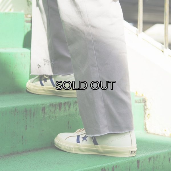 画像7: CONVERSE(コンバース)STAR&BARS(スター&バーズ)"US LEATHER" / Off White×Blue(オフホワイト×ブルー) (7)