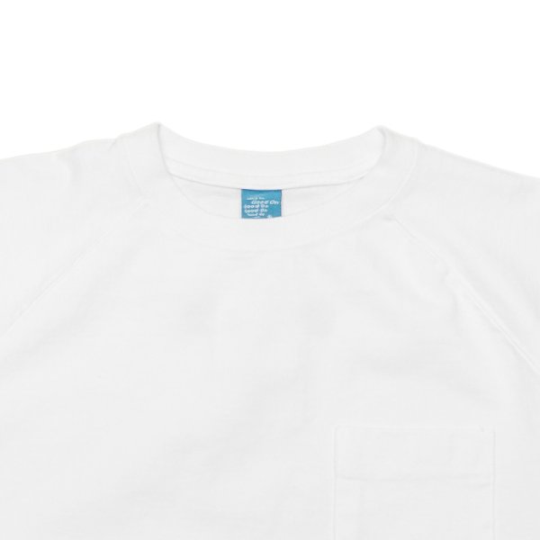 画像3: Good On(グッドオン)Short Sleeve Heavy Raglan Pocket Tee(ショートスリーブヘビーラグランポケットTシャツ)"Washed" / White(ホワイト) (3)