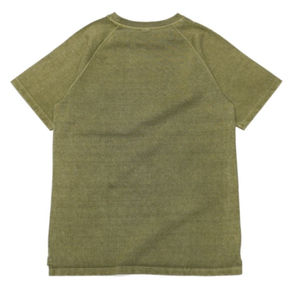 画像2: Good On(グッドオン)Short Sleeve Heavy Raglan Pocket Tee(ショートスリーブヘビーラグランポケットTシャツ)"Pigment Dye" / Sage(セージ) (2)
