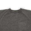 画像3: Good On（グッドオン）Short Sleeve Heavy Raglan Pocket Tee（ショートスリーブヘビーラグランポケットTシャツ）"Pigment Dye"/Black（ブラック） (3)