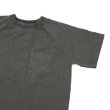 画像4: Good On（グッドオン）Short Sleeve Heavy Raglan Pocket Tee（ショートスリーブヘビーラグランポケットTシャツ）"Pigment Dye"/Black（ブラック） (4)