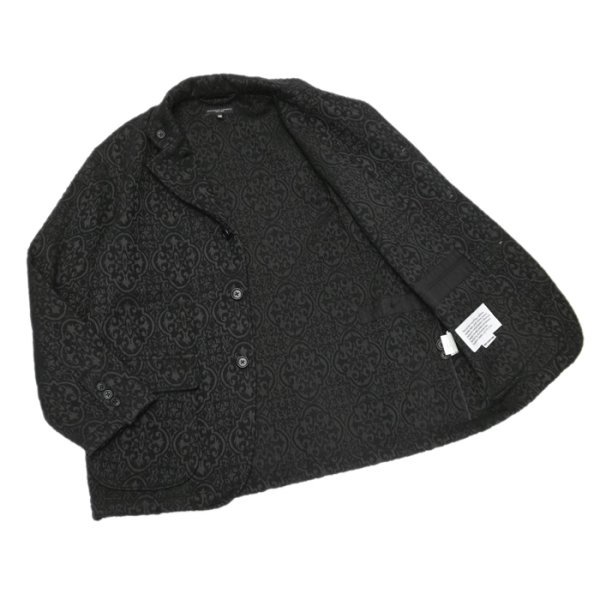 画像7: 【PointUp10%11/10迄】ENGINEERED GARMENTS（エンジニアードガーメンツ）Loiter Jacket（ロイタージャケット）"Crest Flocked Jacquard" / Black（ブラック） (7)