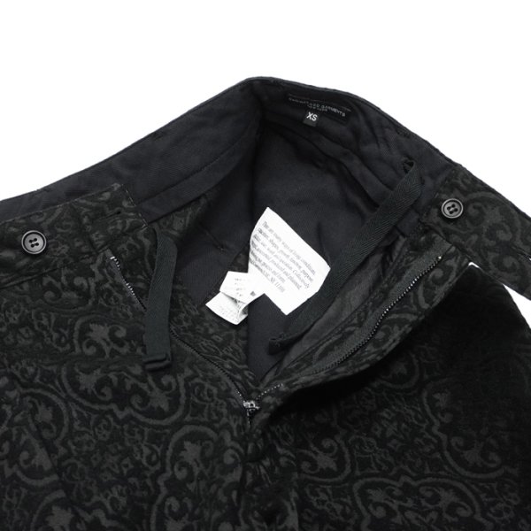 画像5: 【PointUp10%11/10迄】ENGINEERED GARMENTS(エンジニアードガーメンツ)Carlyle Pant(カーライルパンツ)"Crest Flocked Jacquard" / Black(ブラック) (5)