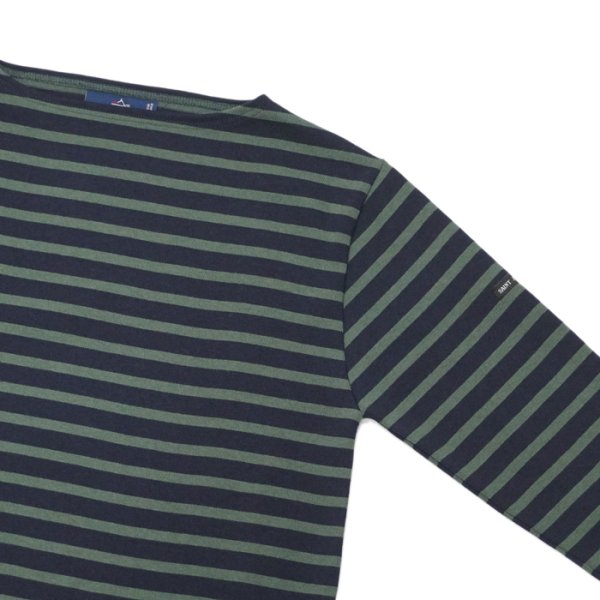 画像4: SAINT JAMES(セントジェームス)OUESSANT(ウエッソン)/NAVY×VEGETAL(ネイビー×カーキ) (4)