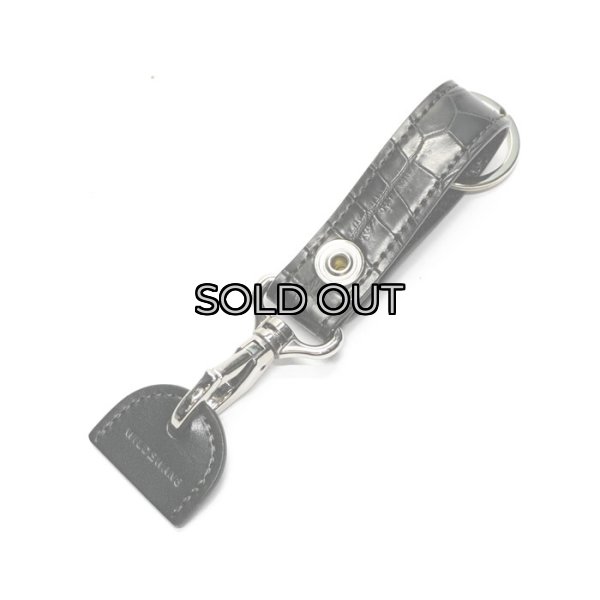 画像2: WILD SWANS（ワイルドスワンズ）BRANCHII（ブランチ2）キーホルダー/ブラック"クロコダイル"×ブラック"サドルプルアップ" (2)