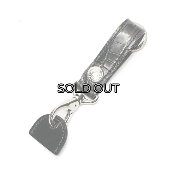 画像1: WILD SWANS（ワイルドスワンズ）BRANCHII（ブランチ2）キーホルダー/ブラック"クロコダイル"×ブラック"サドルプルアップ" (1)