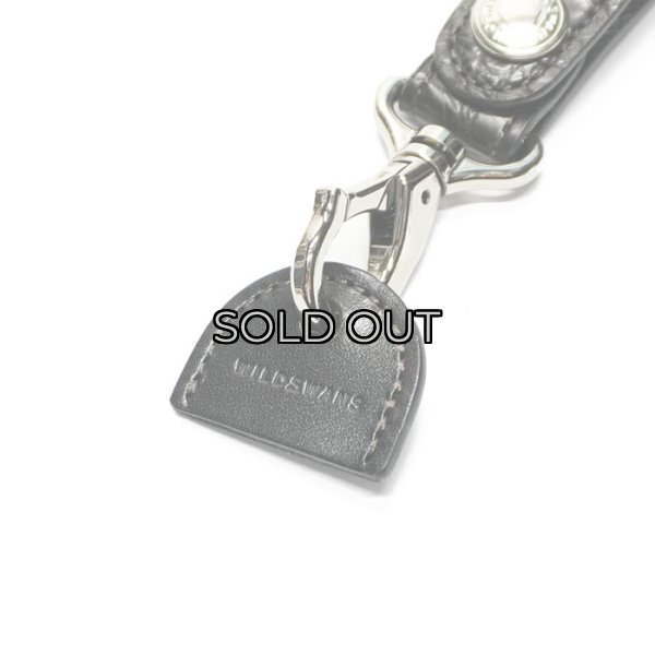 画像4: WILD SWANS（ワイルドスワンズ）BRANCHII（ブランチ2）キーホルダー/ブラック"クロコダイル"×ブラック"サドルプルアップ" (4)