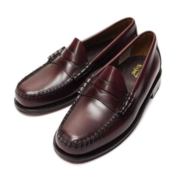 画像2: G.H.BASS(ジーエイチバス)LARSON Moc Penny Loafer(ラーソン:モックペニーローファー)"Leather Sole" / Wine(ワイン) (2)