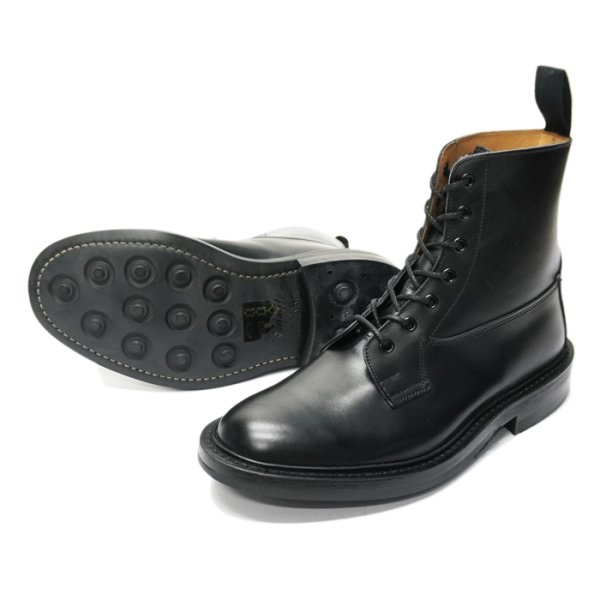 画像4: Tricker's(トリッカーズ)プレーントゥブーツ(Burford)ダイナイトソール/Black Box Calf(ブラックボックスカーフ) (4)