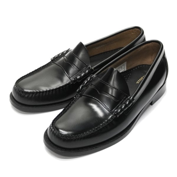 画像2: G.H.BASS(ジーエイチバス)LARSON Moc Penny Loafer(ラーソン:モックペニーローファー)"Leather Sole" / Black(ブラック) (2)