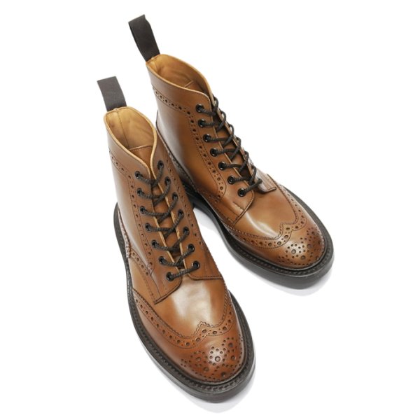 画像3: Tricker's(トリッカーズ)カントリーブローグブーツ(ダイナイトソール)/ Beechnut Burnished(ビーチナッツバーニッシュド) (3)