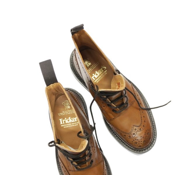 画像7: Tricker's(トリッカーズ)カントリーブローグブーツ(ダイナイトソール)/ Beechnut Burnished(ビーチナッツバーニッシュド) (7)