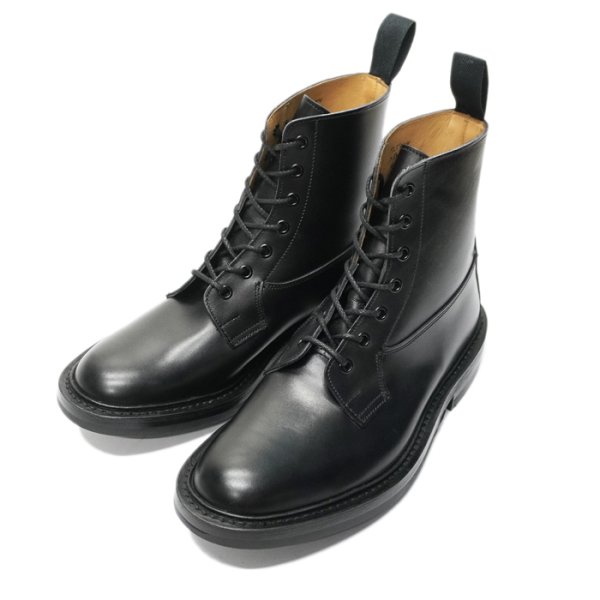 画像2: Tricker's(トリッカーズ)プレーントゥブーツ(Burford)ダイナイトソール/Black Box Calf(ブラックボックスカーフ) (2)