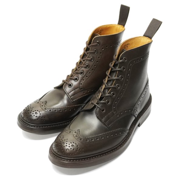 画像2: Tricker's(トリッカーズ)カントリーブローグブーツ(ダイナイトソール)/ Espresso Burnished(エスプレッソバーニッシュド) (2)